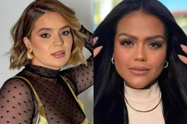Montagem colorida de Viih Tube e Camila Loures - Metrópoles