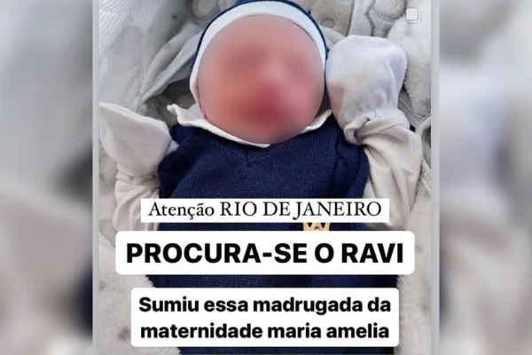 imagem colorida bebe sequestrado rj recém-nascido