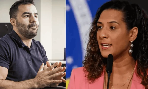 Ministra Anielle Franco e ex-deputado Arthur do Val