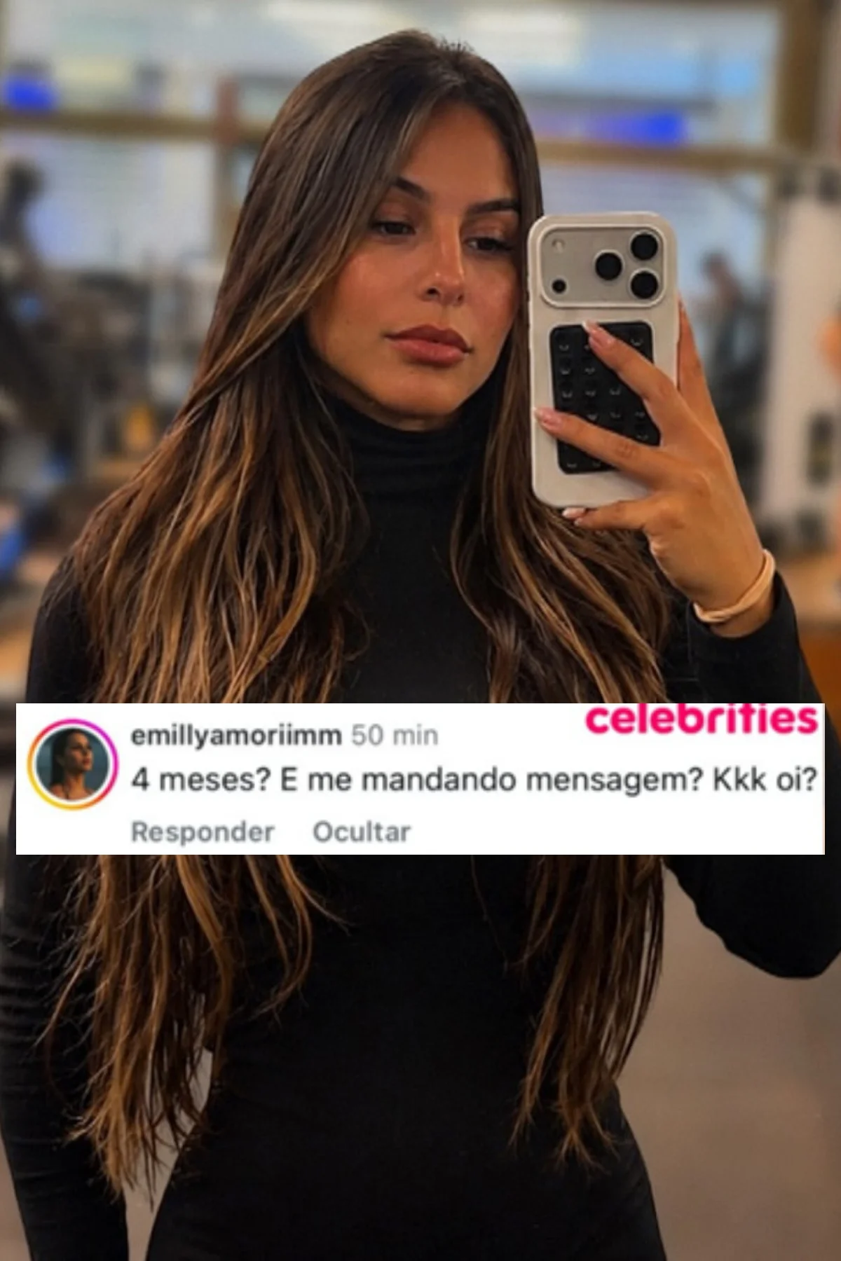 Influencer Emilly Amorim expôs contato de Davi Brito. Influencer Emilly Amorim expôs contato de Davi Brito.