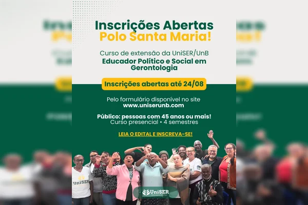 UnB abre vagas para curso gratuito de educador em gerontologia - destaque galeria