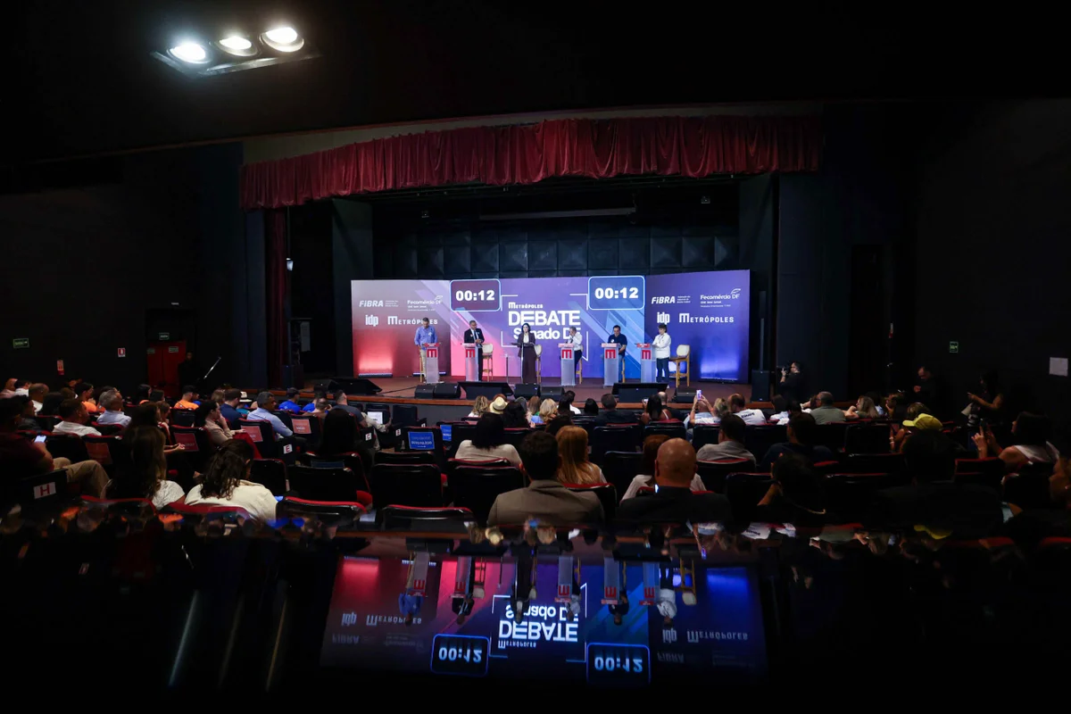 Ausência, FCDF e suplência: como foi o debate do Metrópoles para o Senado - imagem 6 Ausência, FCDF e suplência: como foi o debate do Metrópoles para o Senado - imagem 6