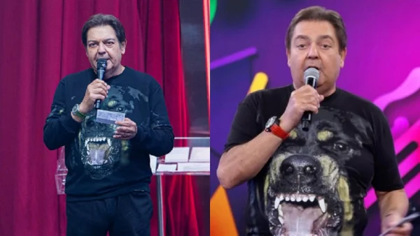 Faustão estreia na Band com camiseta que já usou nos domingos da Globo