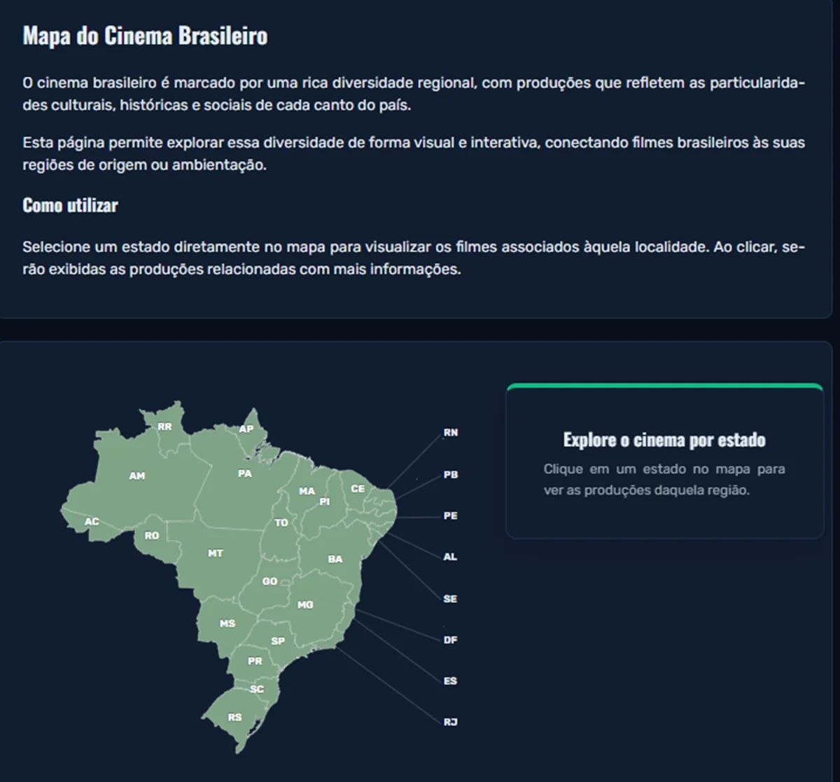 Alunos de federal do Paraná criam plataforma para recomendar filmes brasileiros Alunos de federal do Paraná criam plataforma para recomendar filmes brasileiros