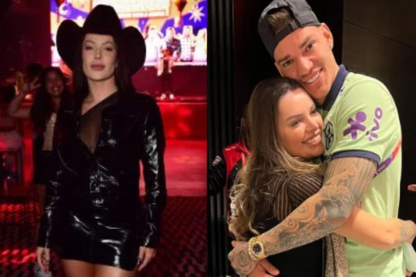 Jaquelline Grohalski, Ederson e a esposa, Lais Moraes