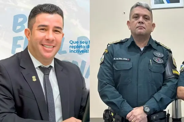Imagem colorida de vereador e PM de Boa Vista - Metrópoles
