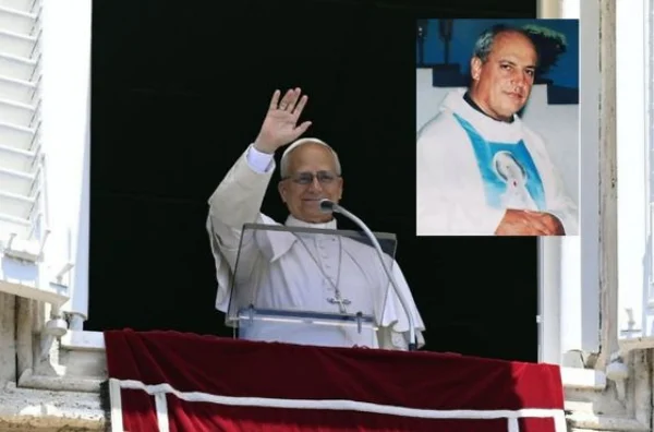 Papa Leão e o padre Nazareno Lanciotti - Metrópoles