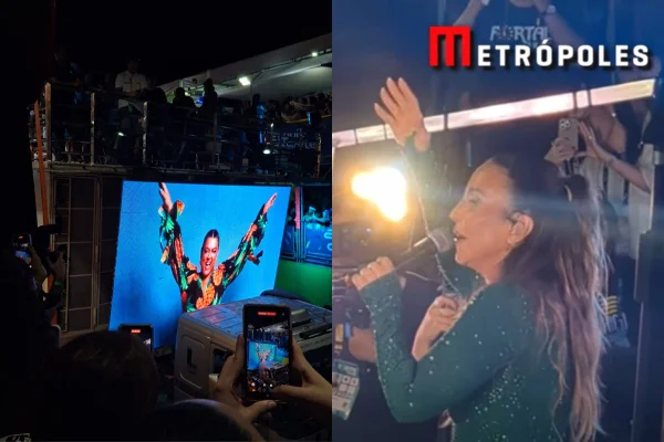 montagem colorida Ivete Sangalo homenageia Preta Gil em show no Fortal 2025