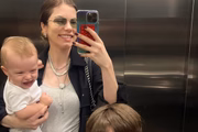 Bruna Hamú com a família