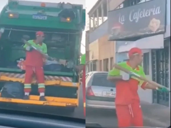 Coletor de lixo demitido após brincadeira é readmitido no Dia do Gari