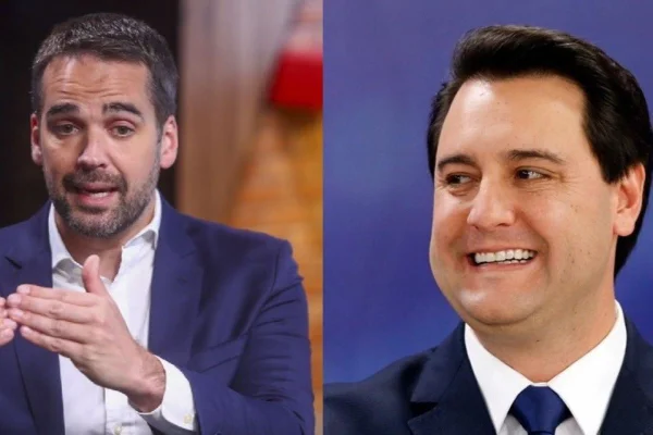 Eduardo Leite e Ratinho Júnior, do PSD