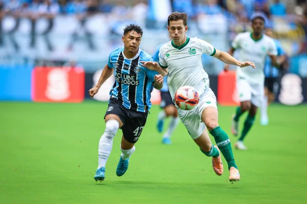 Imagem colorida da partida entre Grêmio x Juventude