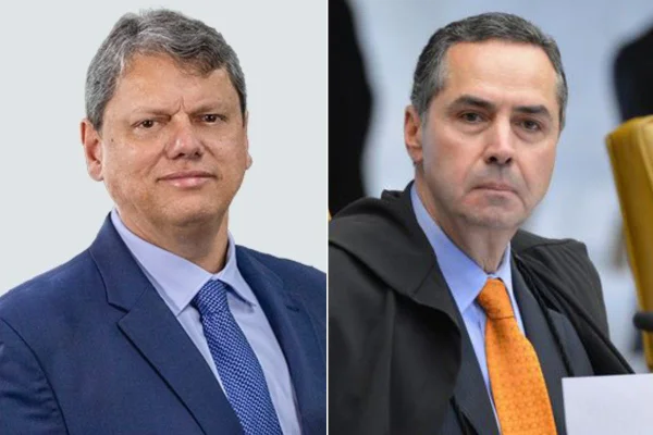 Barroso se reúne com Tarcísio para discutir câmeras corporais da PM