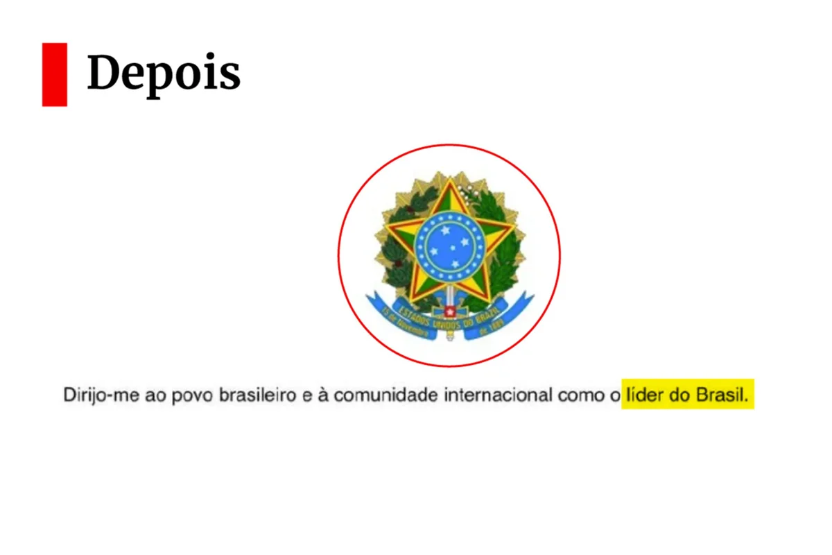 Flávio recua e retira trecho da carta onde se declarou presidente do Brasil - imagem 4