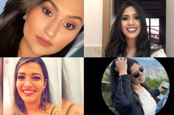 Montagem com fotos coloridas mostra Quatro jovens morrem após acidente em Mato Grosso do Sul - Metrópoles