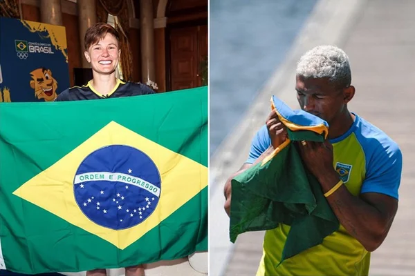 Isaquias e Raquel Kochhann formam a dupla para levar a bandeira do Brasil em Paris - Metrópoles