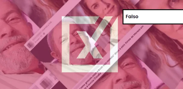 Captura de tela de publicação em blog com etiqueta de conteúdo falso