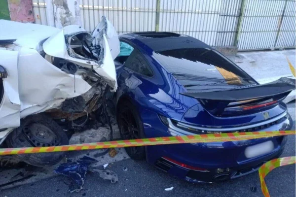 Em nova decisão, Justiça mantém prisão e decide levar motorista do Porsche azul para júri popular. Empresário causou acidente em 31/3 - Metrópoles