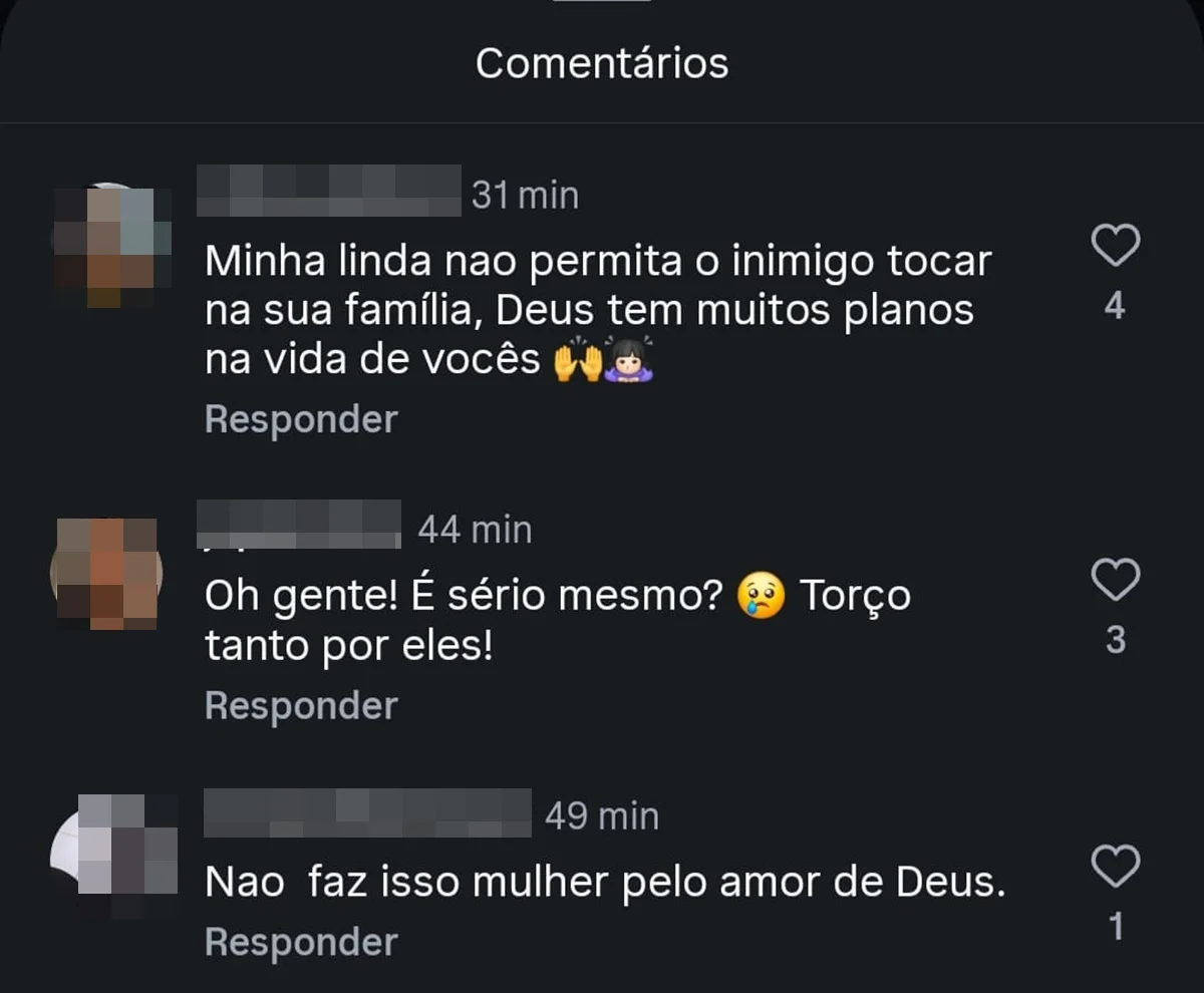 Fãs invadiram a última publicação de Jheny Santucci após ela confirmar o rompimento Fãs invadiram a última publicação de Jheny Santucci após ela confirmar o rompimento