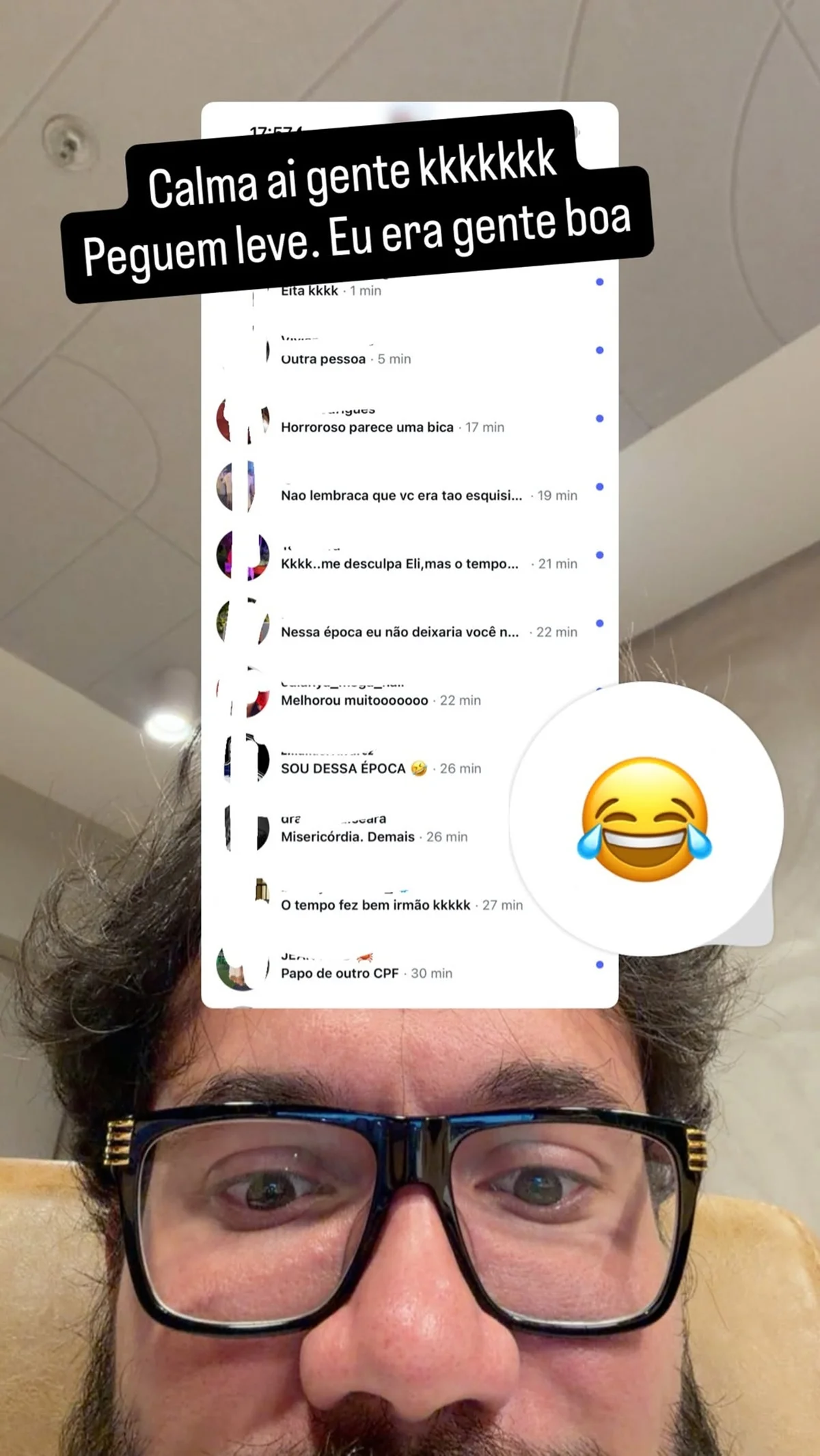 Eliezer compartilhou reação dos seguidores após mostrar foto antiga Eliezer compartilhou reação dos seguidores após mostrar foto antiga
