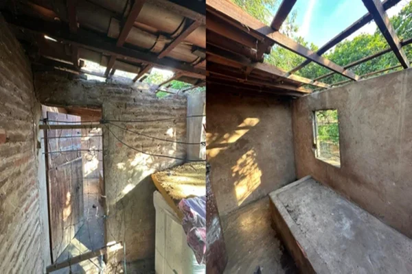 Local onde a vítima era mantida em cárcere privado