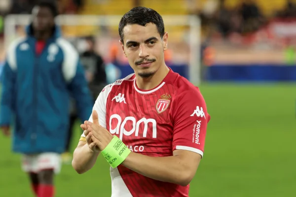 Foto colorida do jogador Ben Yedder, então no Mônaco. em março de 2024
