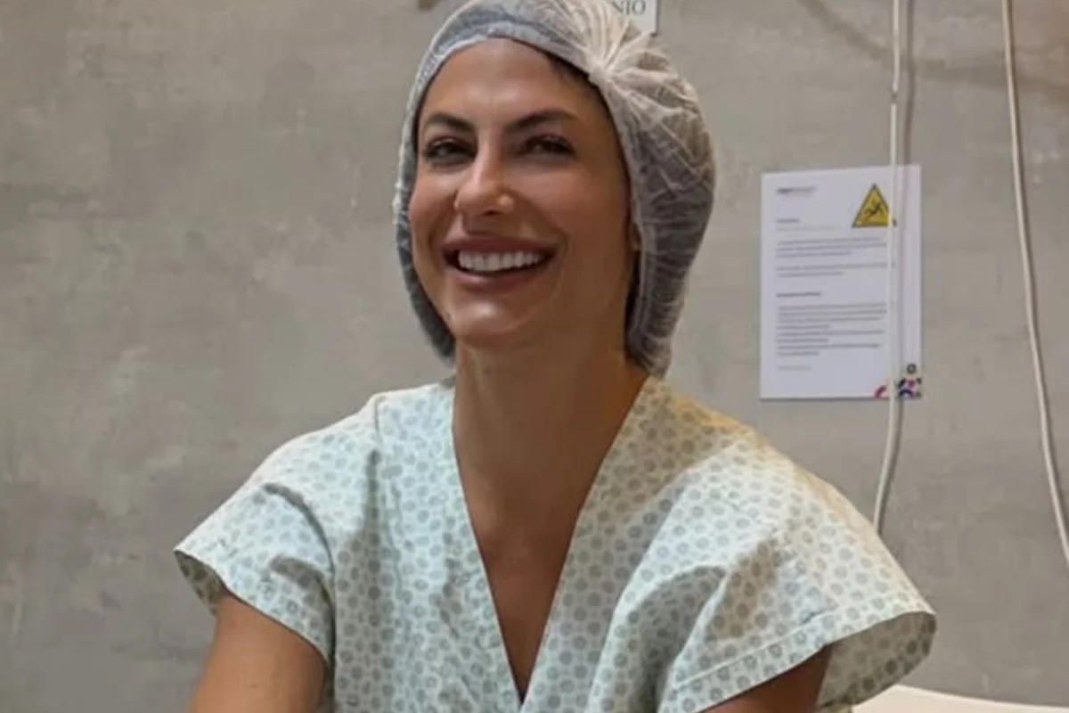 Mari Gonzalez posa sorridente antes de coleta de óvulos Mari Gonzalez posa sorridente antes de coleta de óvulos