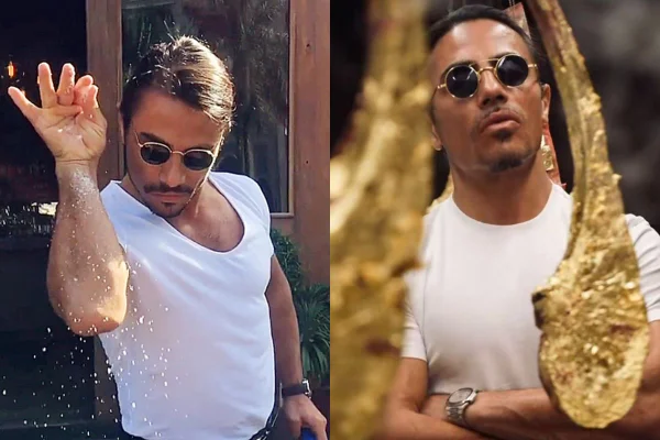 montagem com duas fotos do chef turco Nusret