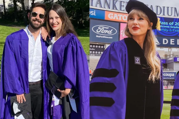 Os jornalistas Victor Bonini e Mariana Janjácomo se formaram junto com Taylor Swift em Nova York
