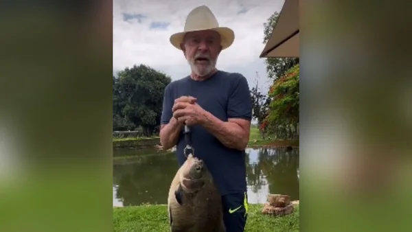 Presidente Lula pescando