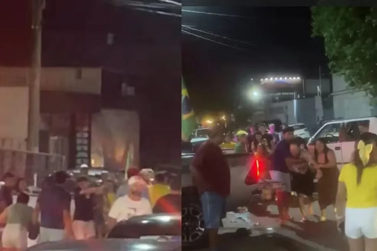 Pancadaria após carreata de Flávio Bolsonaro deixa um morto e um ferido