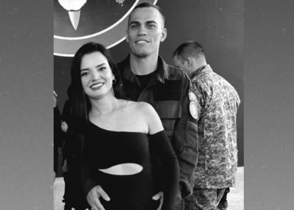 PM do Bope Herbert Carvalho da Fonseca, com a esposa, Jessica Michele - Metrópoles