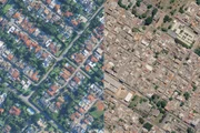 Comparativo de arborização do Lago Sul com o Gama