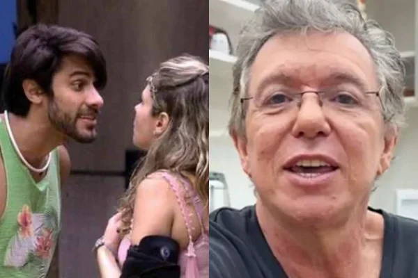 Montagem colorida de Renan Oliveira, Ana Paula Renault e Boninho