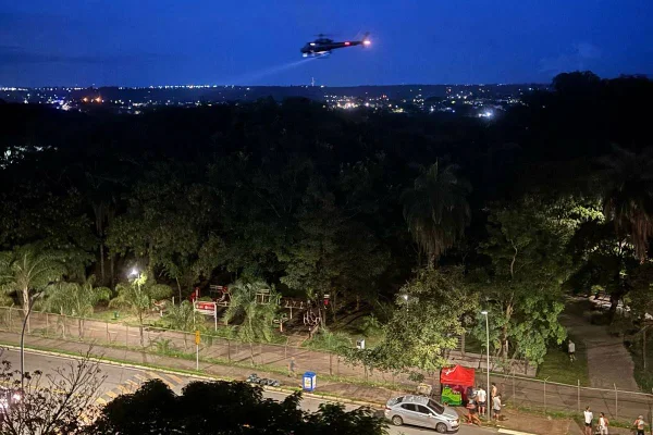 Helicóptero faz varredura em parque atrás de foragido - Metrópoles