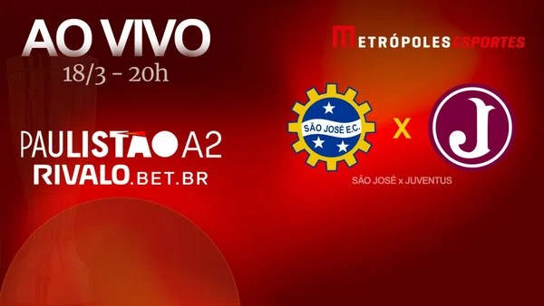 Paulistão A2 2026: assista a São José x Juventus ao vivo no YouTube