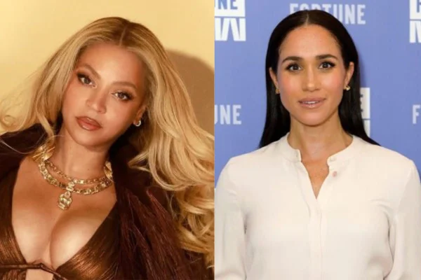 Montagem de fotos de Meghan Markle e Beyoncé - Metrópoles