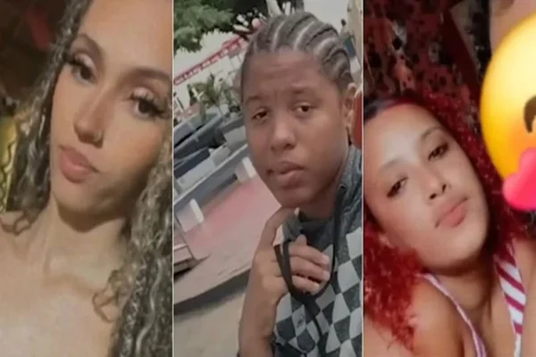 Imagem colorida de meninas sequestradas na Bahia