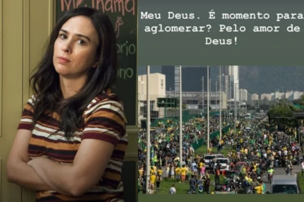 Tatá Werneck critica protesto com aglomeração no RJ