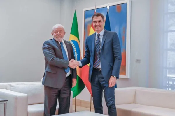 Lula e presidente da Espanha, Pedro Sánchez