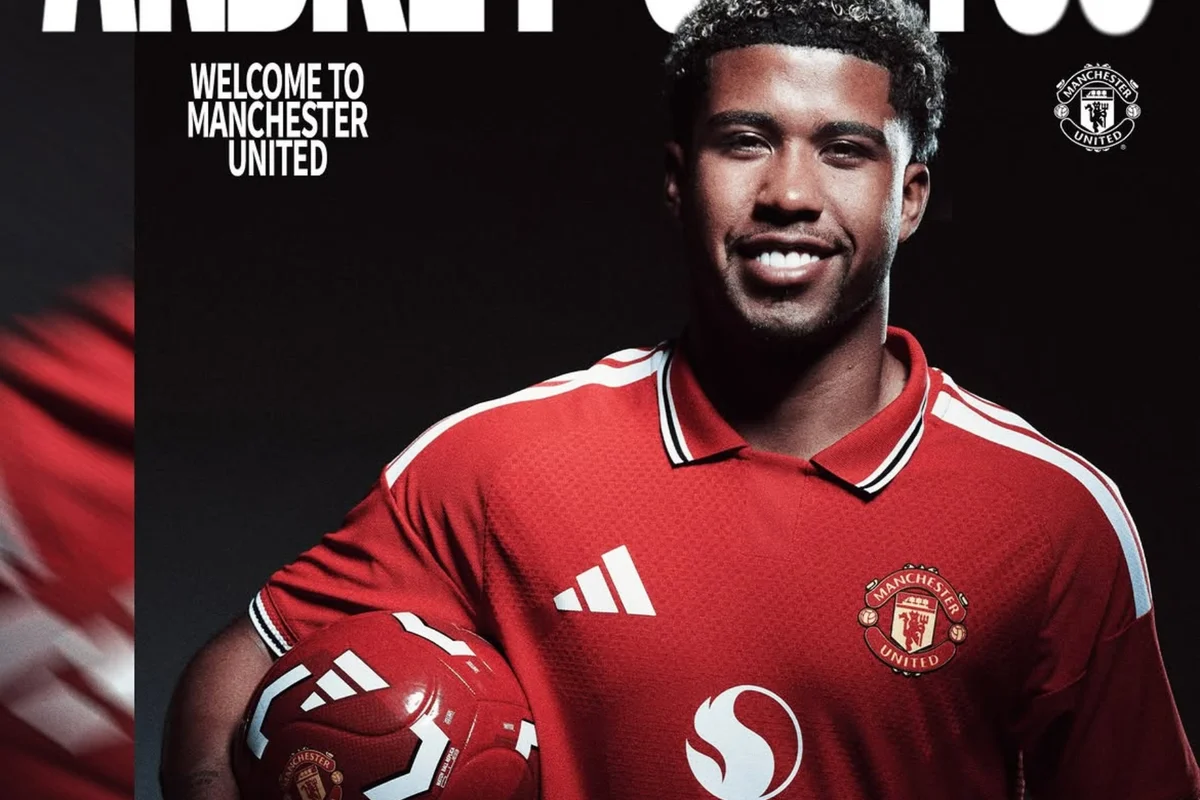 Na mesma posição de Éderson, o United anunciou Andrey Santos Na mesma posição de Éderson, o United anunciou Andrey Santos