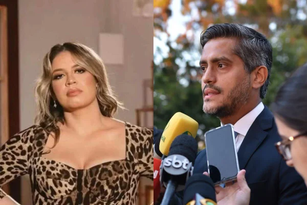 Fotos coloridas de Marília Mendonça e Robson Cunha