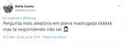 A cantora tuitou de madrugada A cantora tuitou de madrugada