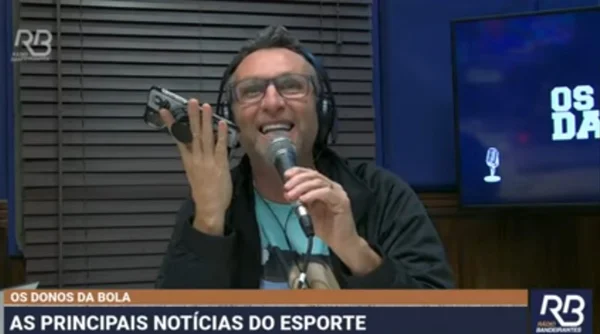 Neto no programa "Os Donos da Bola"