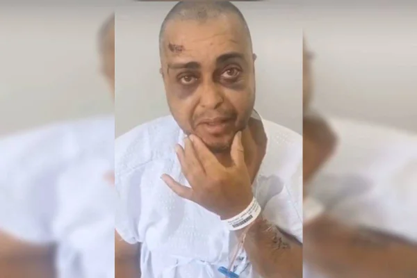 "Obrigado a Deus": internado, radialista grava vídeo após agressão