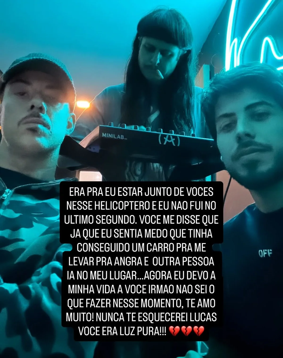 Morte de Oliver Tree: produtor Victor Wao desabafa após escapar de acidente Morte de Oliver Tree: produtor Victor Wao desabafa após escapar de acidente