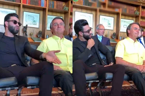 Saia-justa: “Se der merda, vou cobrar”, diz Gusttavo Lima a Bolsonaro