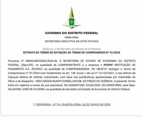 GDF descredencia PicPay e impede descontos nos salários de servidores - destaque galeria