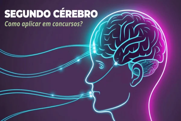 Imagem colorida com uma arte de uma cabeça e o cérebro - Metrópoles