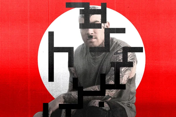 imagem colorida. suástica nazi